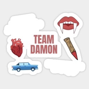 Team Damon Vampire Pack Sticker